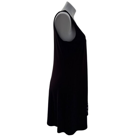 Calvin Klein Black Sleeveless Dress With Side Grommet Detail, Women's Size 12 - Picture 3 of 8